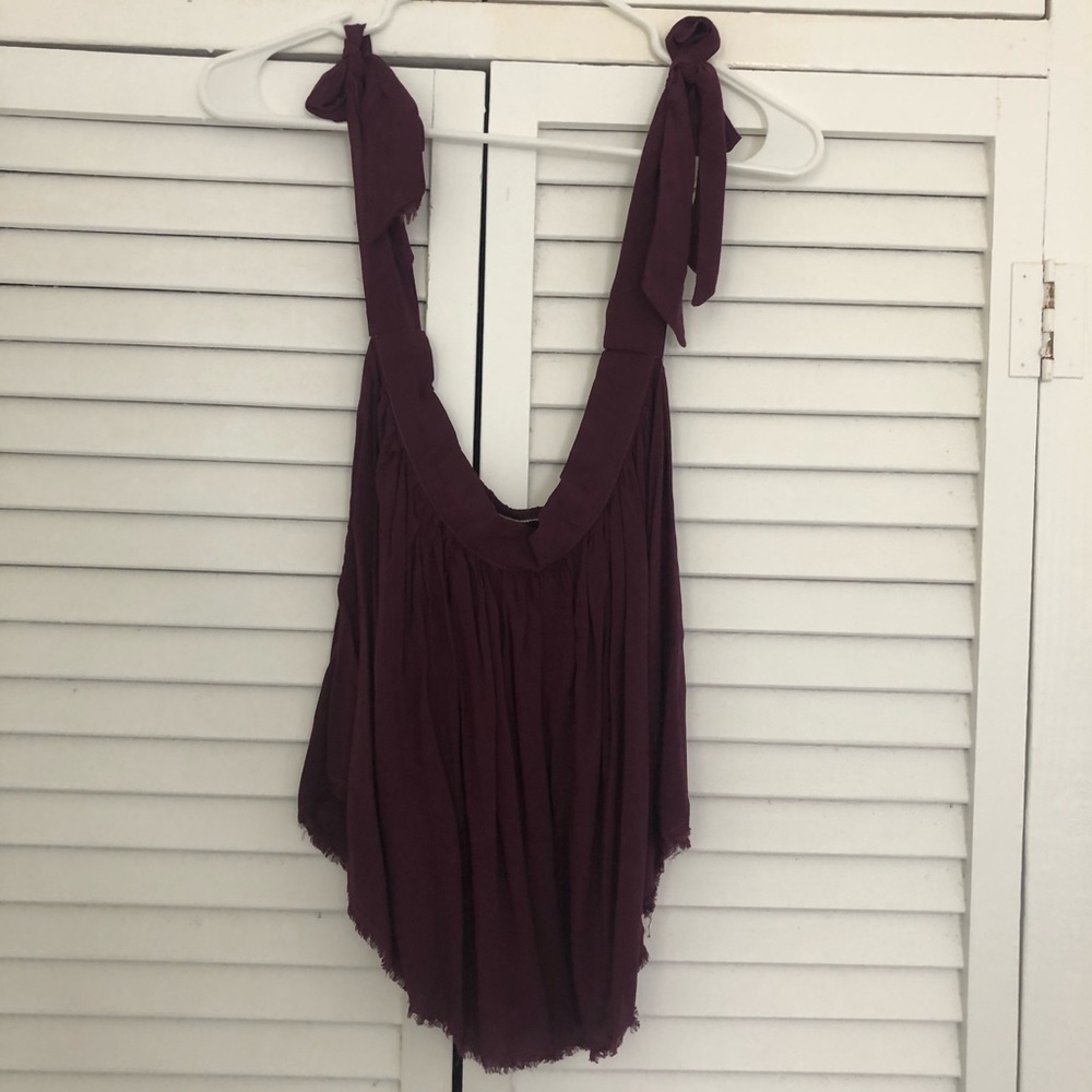 Blue Life Off the Shoulder Tie Top